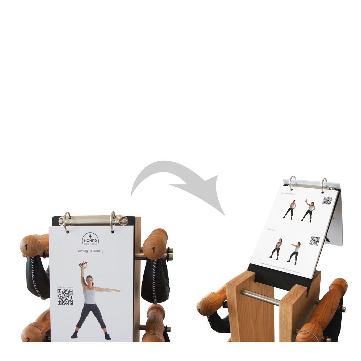 Tour noyer avec poids Set 2,4,6,8 kg Cuir Beige